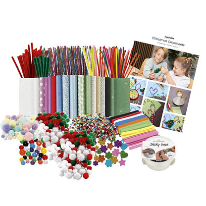Group Christmas Baubles Craft Kit - Bulk Supplies for 10 - 12 People to Make Festive Figures - Home - Crafts