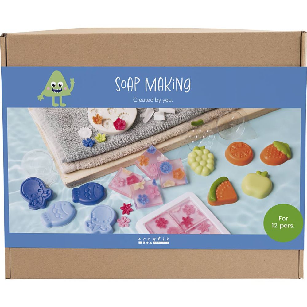 Group Craft Kit - Soap Making for 10 - 12 Children - Flowers, Fruits & Sea Creatures - Home - Crafts