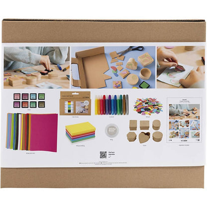 Group Foam Printing Kit - Bulk Craft Supplies for 10 - 12 People to Make Cards & Boxes - Home - Crafts
