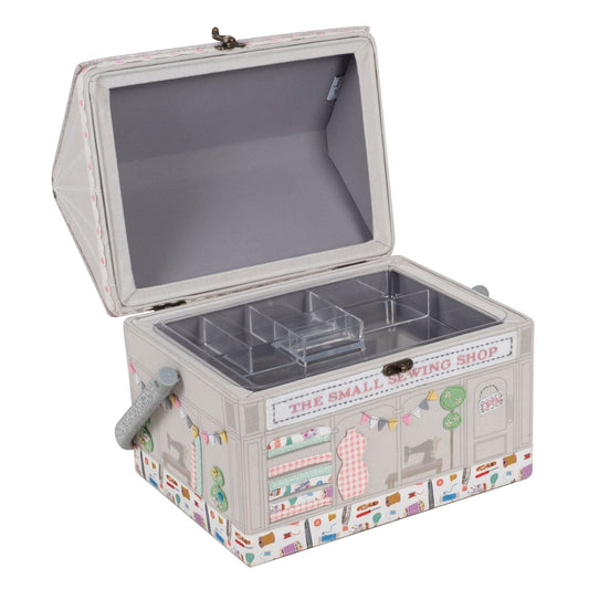 Haby Notions Shop Sewing Box - Embroidered Appliqué Novelty Storage Case - Home - Crafts