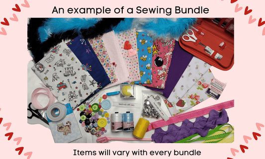 HALF PRICE Sewing Surprise Bundle 50 Items Fabrics Sewing Accessories - £49.99 - Home - Crafts