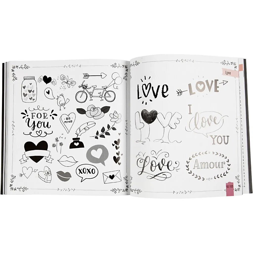 Hand Lettering Exercises Notebook - Instructions Ideas Tricks 143 Pages Writing Stationary