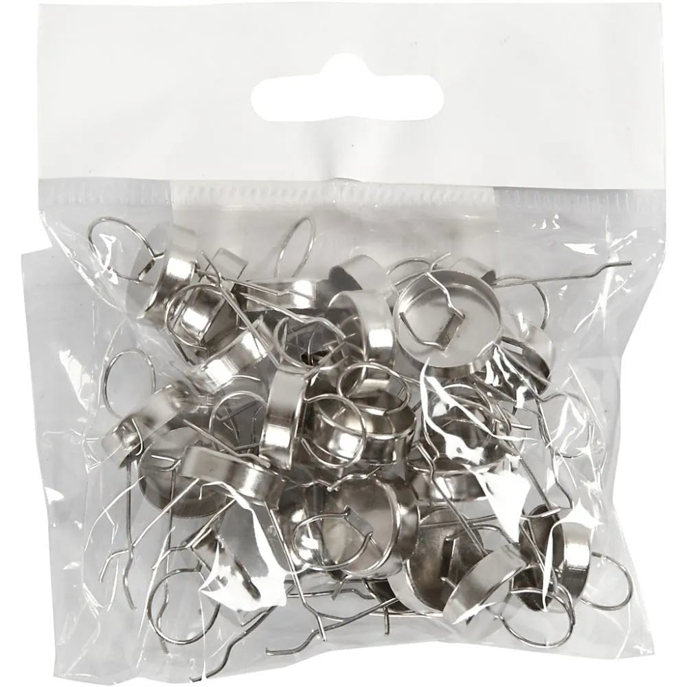 Hanging Metal For Polystyrene 13mm Hole 5mm x 25 Decoration Mounting Christmas Silver Golden