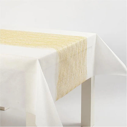 Happy Moments Assorted Colour Netted Table Runner Party Supply Fabric Craft 10 m