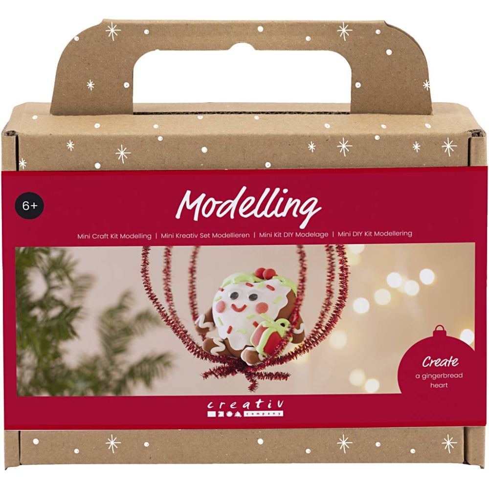 Heart - Shaped Bauble Christmas Decorations Kit - Create Festive Figures with Silk Clay® & Googly Eyes - Home - Crafts
