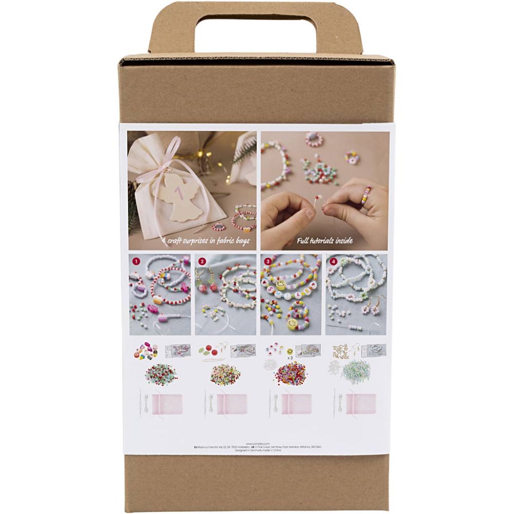 Jewellery Making Advent Calendar - 4 Weekly Beading Projects with Surprise Materials - Home - Crafts