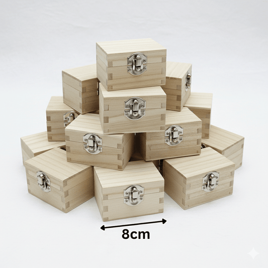 Job Lot Of 25 Wooden Boxes Small Size - HALF PRICE BULK BUNDLE Only £1.50 EACH - Home - Crafts