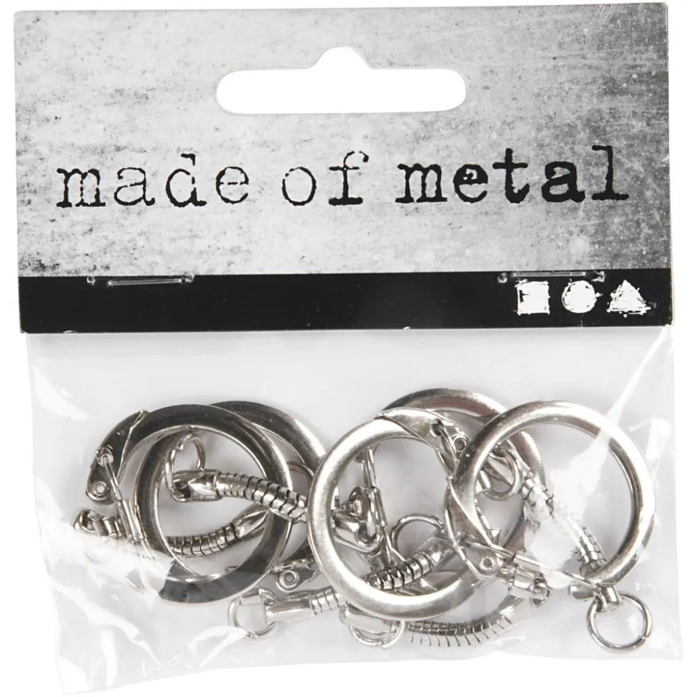 Keyring with chain Key Rings Craft Project Supplies