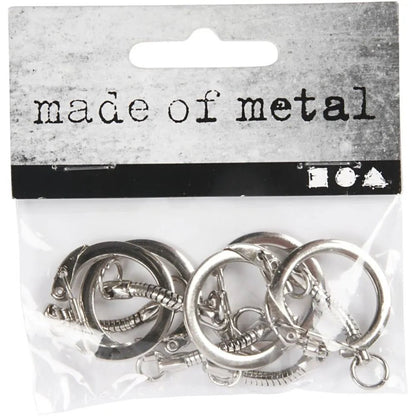 Keyring with chain Key Rings Craft Project Supplies