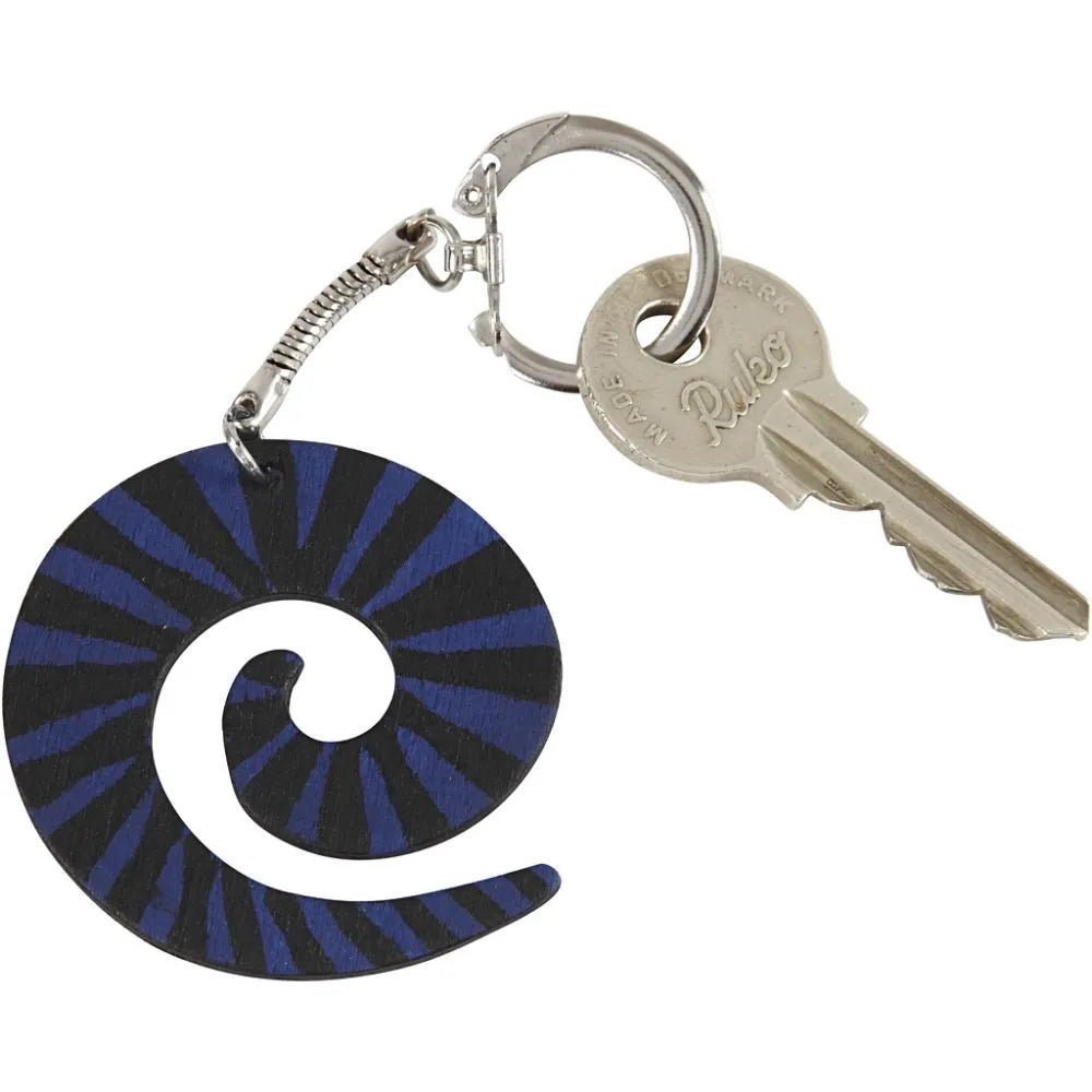 Keyring with chain Key Rings Craft Project Supplies