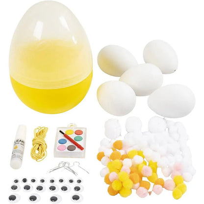 Kids DIY Easter Egg Craft Kit - Create Colorful Easter Decorations & Cute Spring Figures