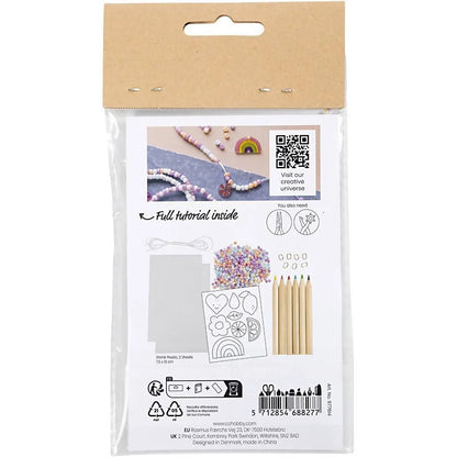 Kid's Shrink Plastic Bracelets Mini Craft Kit Jewellery - All Materials & Instructions Included