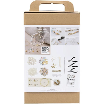 Kid's Starter Craft Kit Jewellery Classic Beads - All Materials & Instructions Included