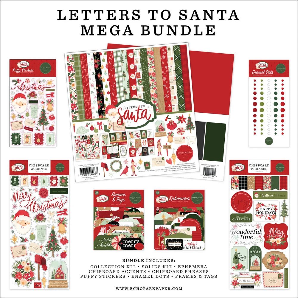 Letters To Santa Mega Bundle Home Decorations Scrapbooking Card Making Halloween
