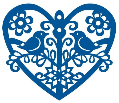 Marianne Creatables Stencil Die Cutting Embossing Sizzix -  Winter Birds