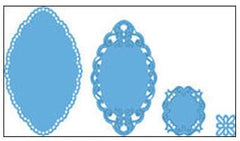 Marianne Creatables Stencil Die Cutting Embossing Sizzix -Small Oval by Petra