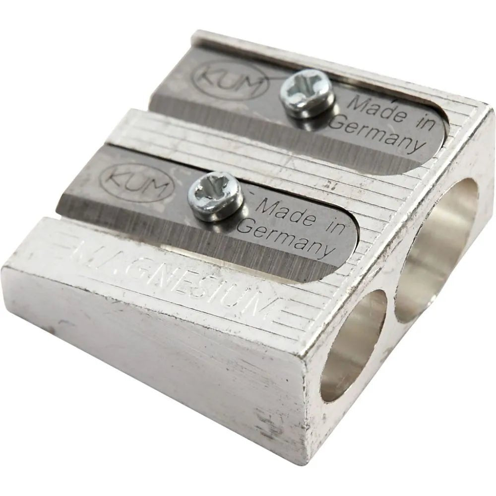 Metal Double Pencil Sharpener School Equipment Stationary Regular & Jumbo-Sized Pencils