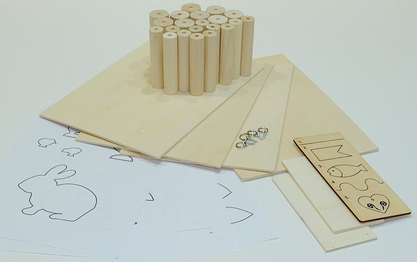 Material Pack - Wood Sawing & Turning Kit for PLAYmake & UNIMAT 1 - 163360 - Home - Crafts