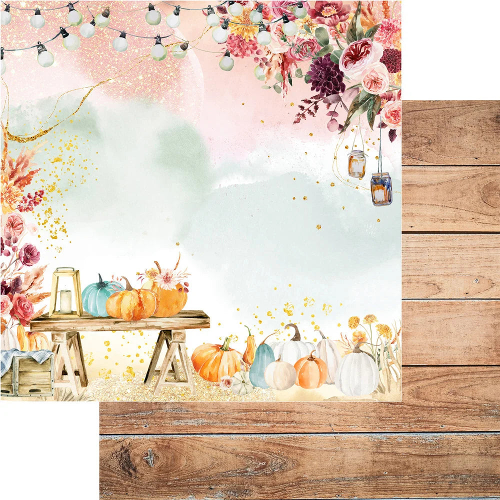 Kawaii Autumn Scrapbook Paper - 24 Double-Sided 6x6 Inch Sheets