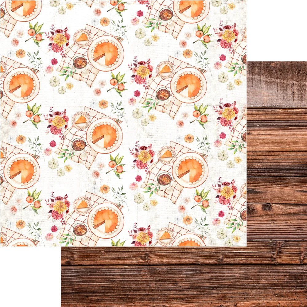 Kawaii Autumn Scrapbook Paper - 24 Double-Sided 6x6 Inch Sheets