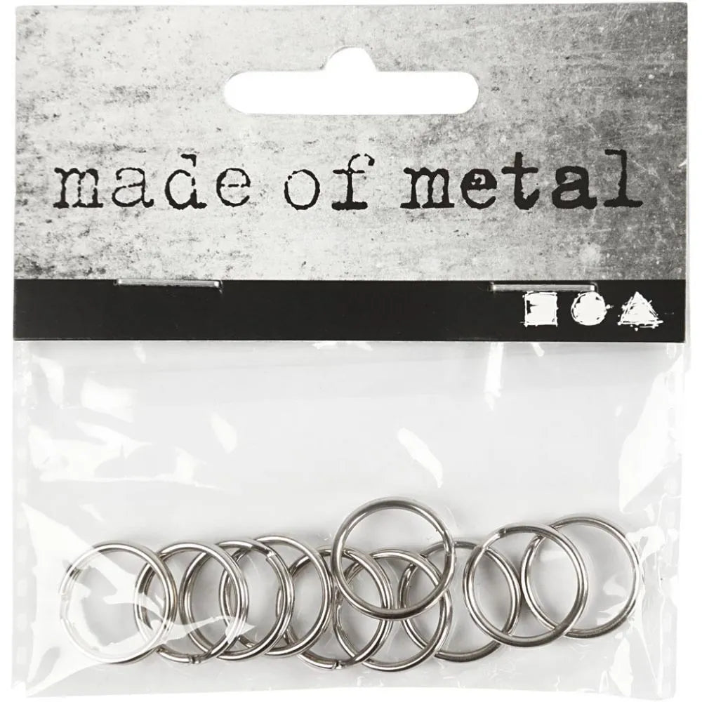 Metal 15mm Large Split Ring For Key Chains Christmas Hanging Decoration