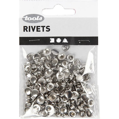 Metal Flat Two-piece Rivets For Decorations Scrapbooking Card Making D: 7 mm