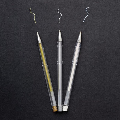 Metallic Gel Pen Trio Gold Silver White - Artiste Art & Craft Pens - Home-Crafts