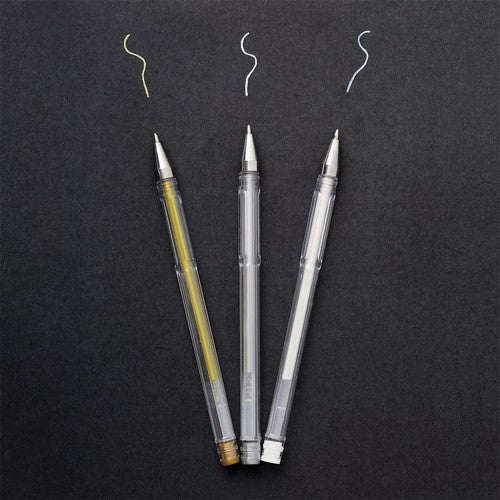 Metallic Gel Pen Trio Gold Silver White - Artiste Art & Craft Pens - Home-Crafts