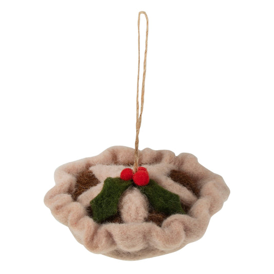 Mince Pie Needle Felting Crafting Kit Cute Decorations Beginner Friendly