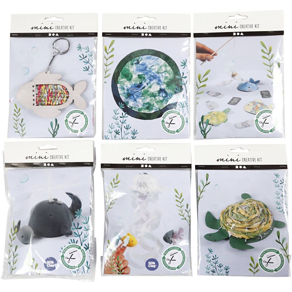 Mini Craft Kit 6-Pack - Assorted Easy DIY Projects for Kids with Educa ...