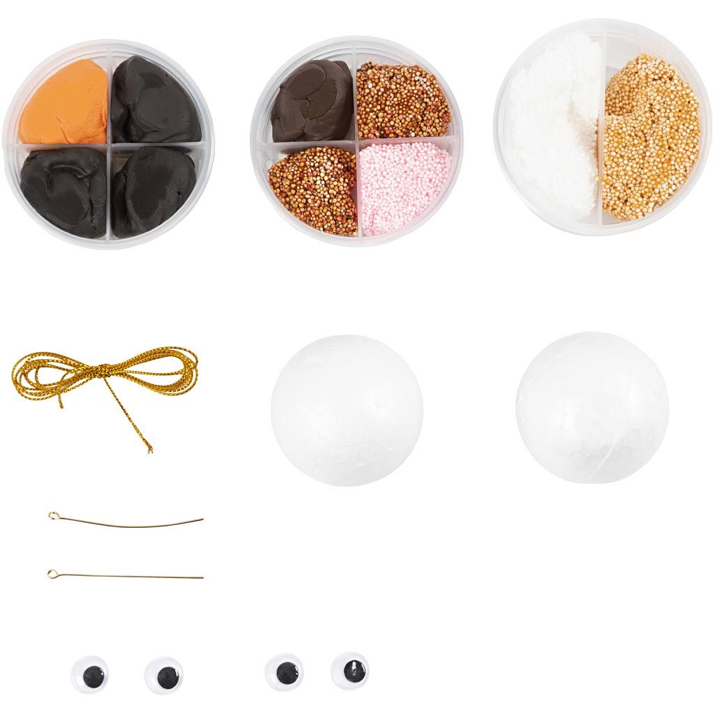 Mini Craft Kit Christmas Baubles 977575 1 pack, Reindeer and Snowman - Home - Crafts