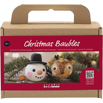 Mini Craft Kit Christmas Baubles 977575 1 pack, Reindeer and Snowman - Home - Crafts