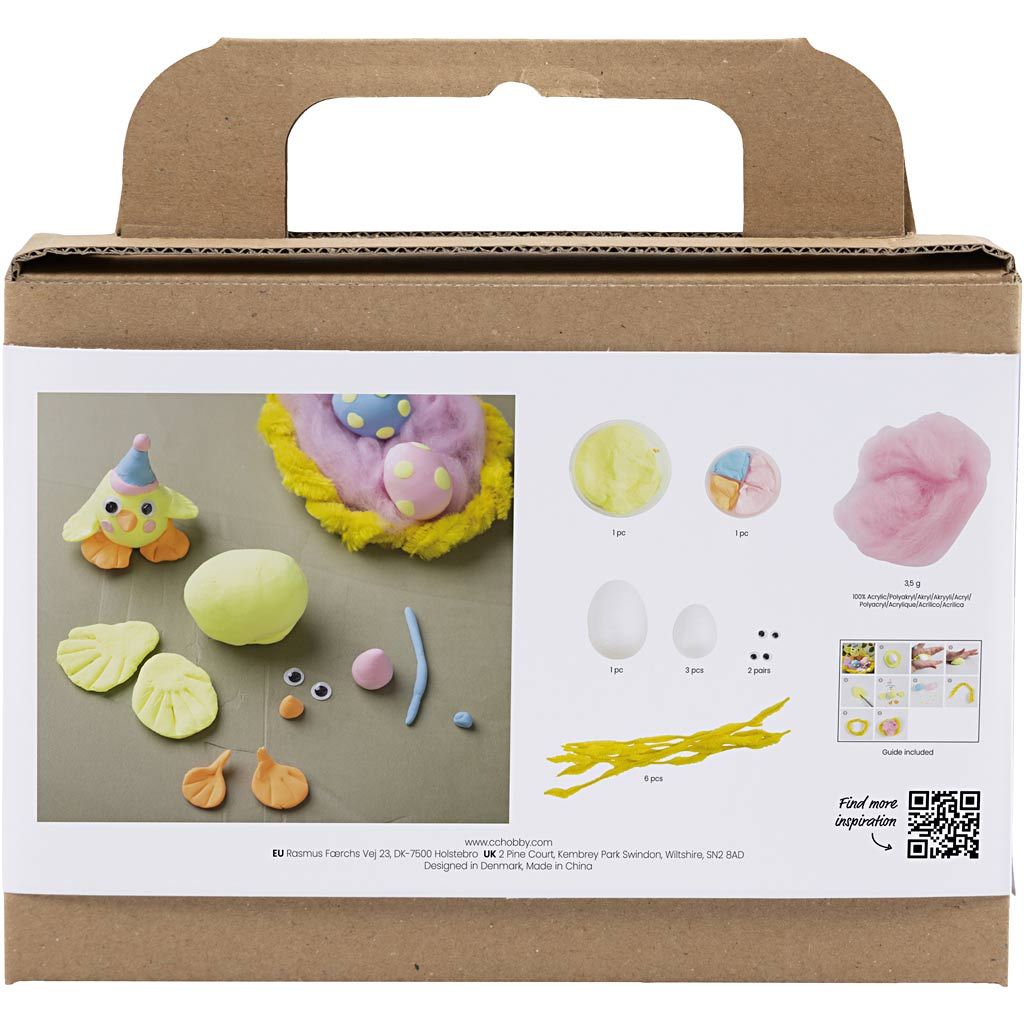 Mini Craft Kit - Easter Family Modelling with Silk Clay® - Chicks & Nest - Home - Crafts