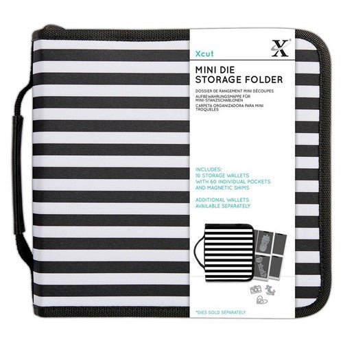 Mini Dies Storage Folder 10 Wallets 60 Pockets with Magnetic Shims for Crafting - Home-Crafts
