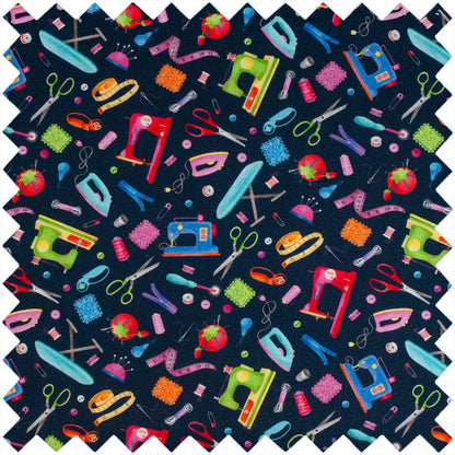 Mini Sew Machines Zippered Sewing Kit - Appliqué Design with 30+ Essentials - Home - Crafts