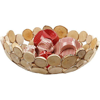 Mini Wood Bark Mix Slices Rustic Assortment Craft Decoration Material 25-45 mm