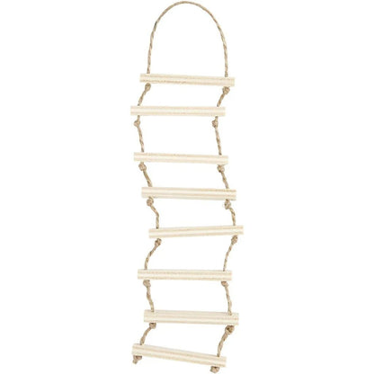 Miniature Attic Access Door And Rope Ladder Mini Decoration