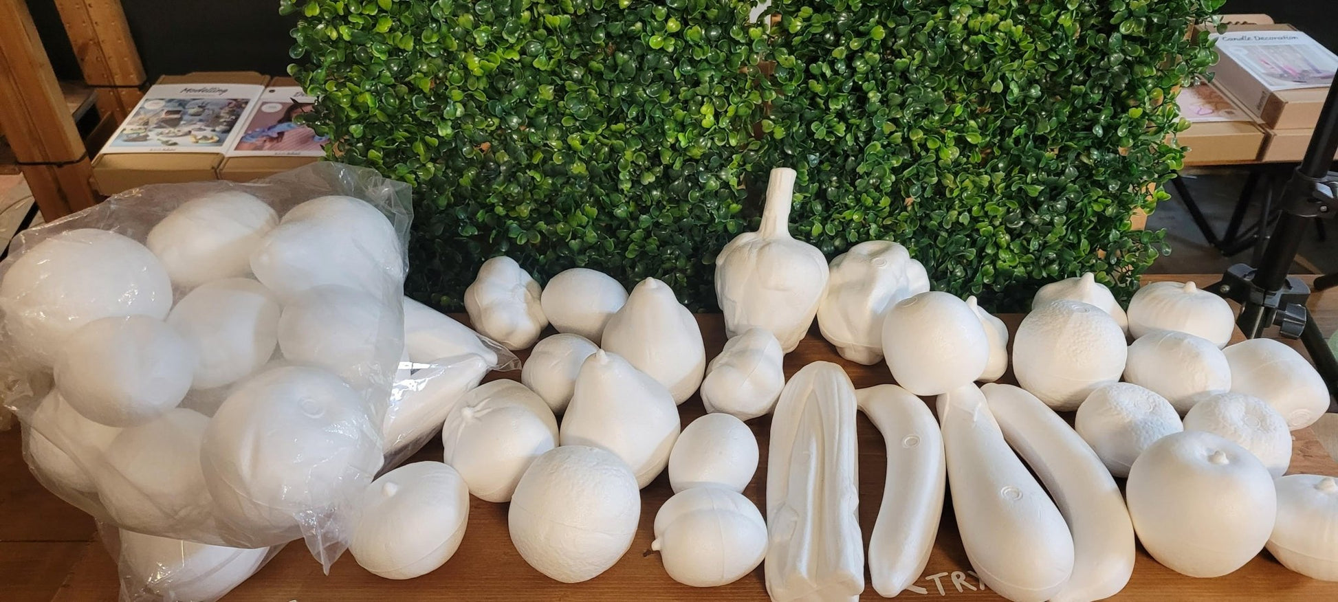 Mixed Set of Polystyrene Fruits and Vegetables. As Seen - CLEARANCE HALF PRICE - Home - Crafts