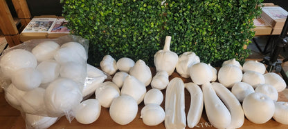 Mixed Set of Polystyrene Fruits and Vegetables. As Seen - CLEARANCE HALF PRICE - Home - Crafts