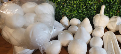 Mixed Set of Polystyrene Fruits and Vegetables. As Seen - CLEARANCE HALF PRICE - Home - Crafts