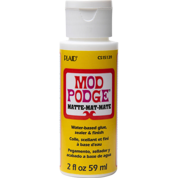 Mod Podge Matte Glue Sealer Finish Quick Drying Clear - 2 fl oz