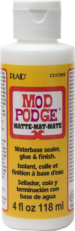 Mod Podge Matte Glue Sealer Finish Quick Drying Clear - 4 fl oz