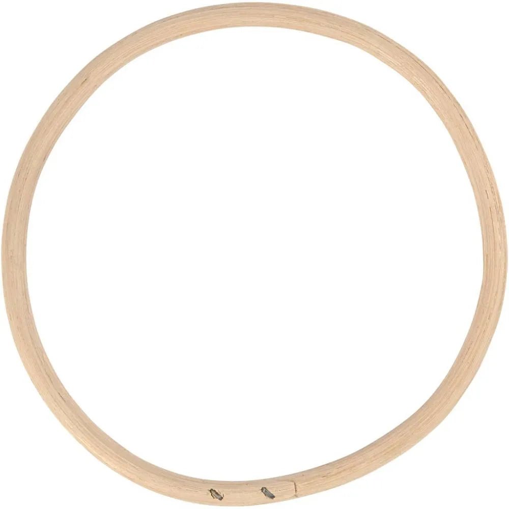 Natural Unpainted Bamboo Ring D: 15.3 cm Paint Names Logos Drawing Stickers