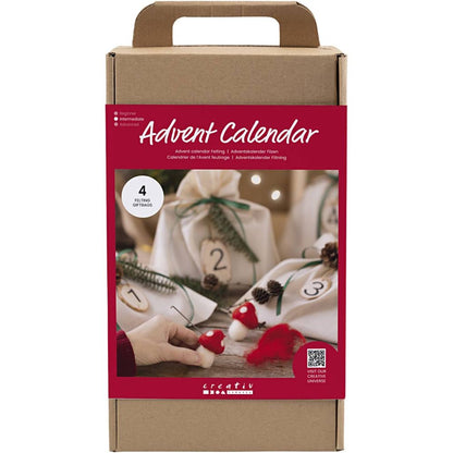 Needle Felting Advent Calendar - 4 Weekly Projects with Wool & Felting Supplies - Home - Crafts