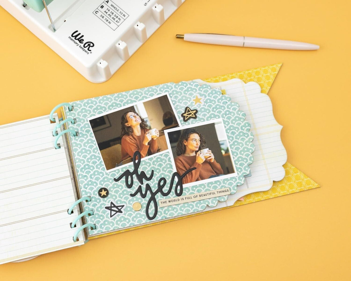 NEW Mini Cinch Book Binding Tool We R Memory Keepers Customizable Hole Spacing