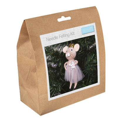 Nordic Mouse Needle Felting Crafting Kit Cute Decorations Toys Beginner Friendly