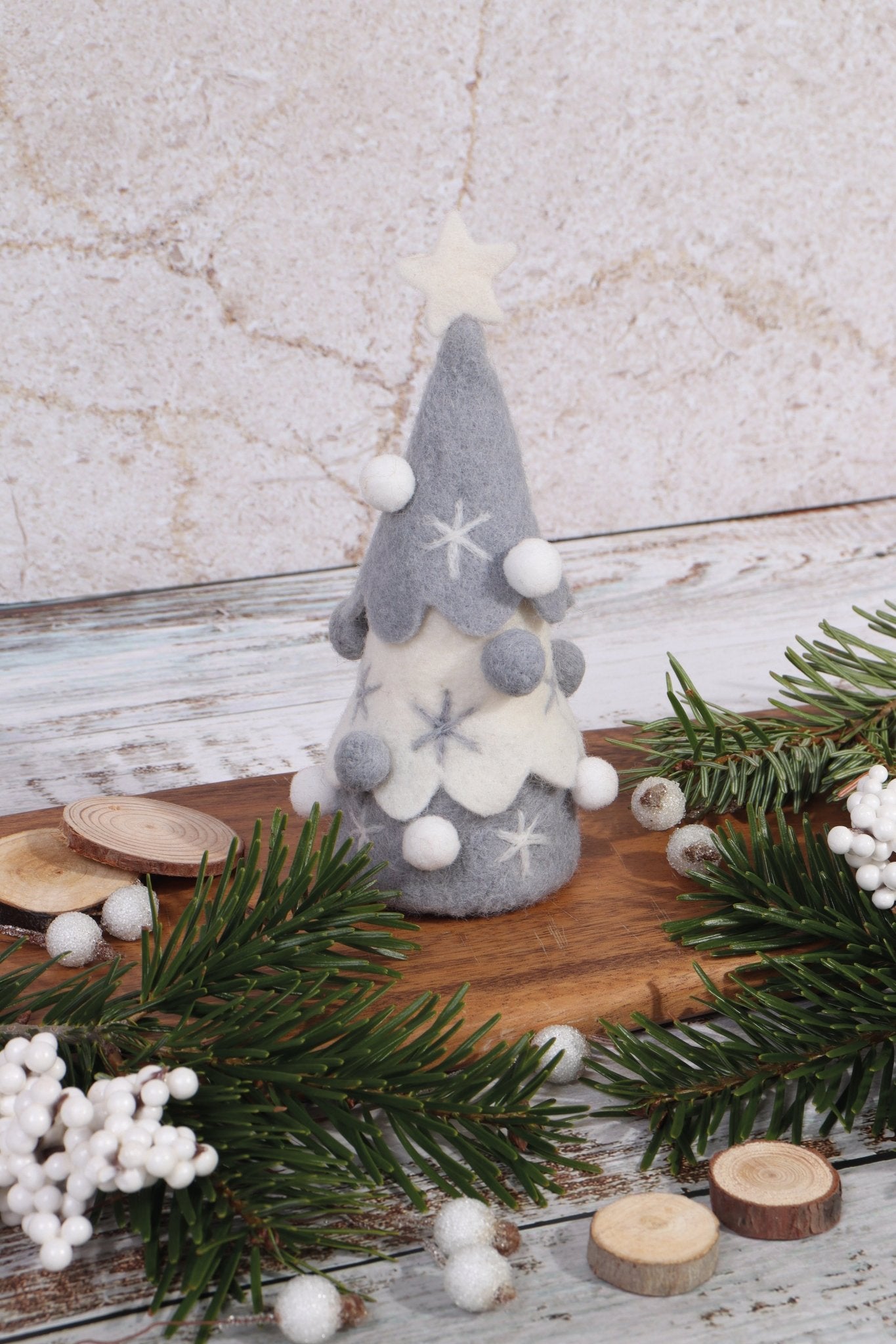 Nordic Tree Needle Felting Crafting Kit Cute Decorations Toys Beginner Friendly