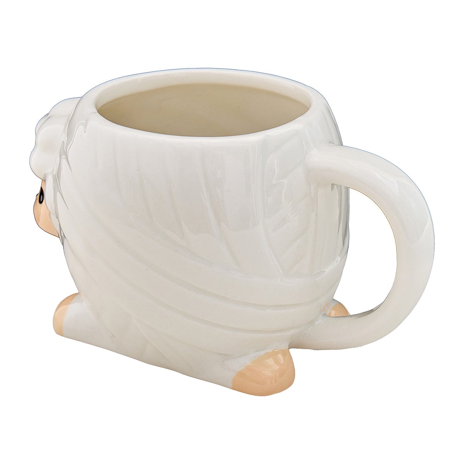 Novelty Sheep Yarn Mug - 400ml Ceramic - Gift for Knitters & Crocheters - Home - Crafts