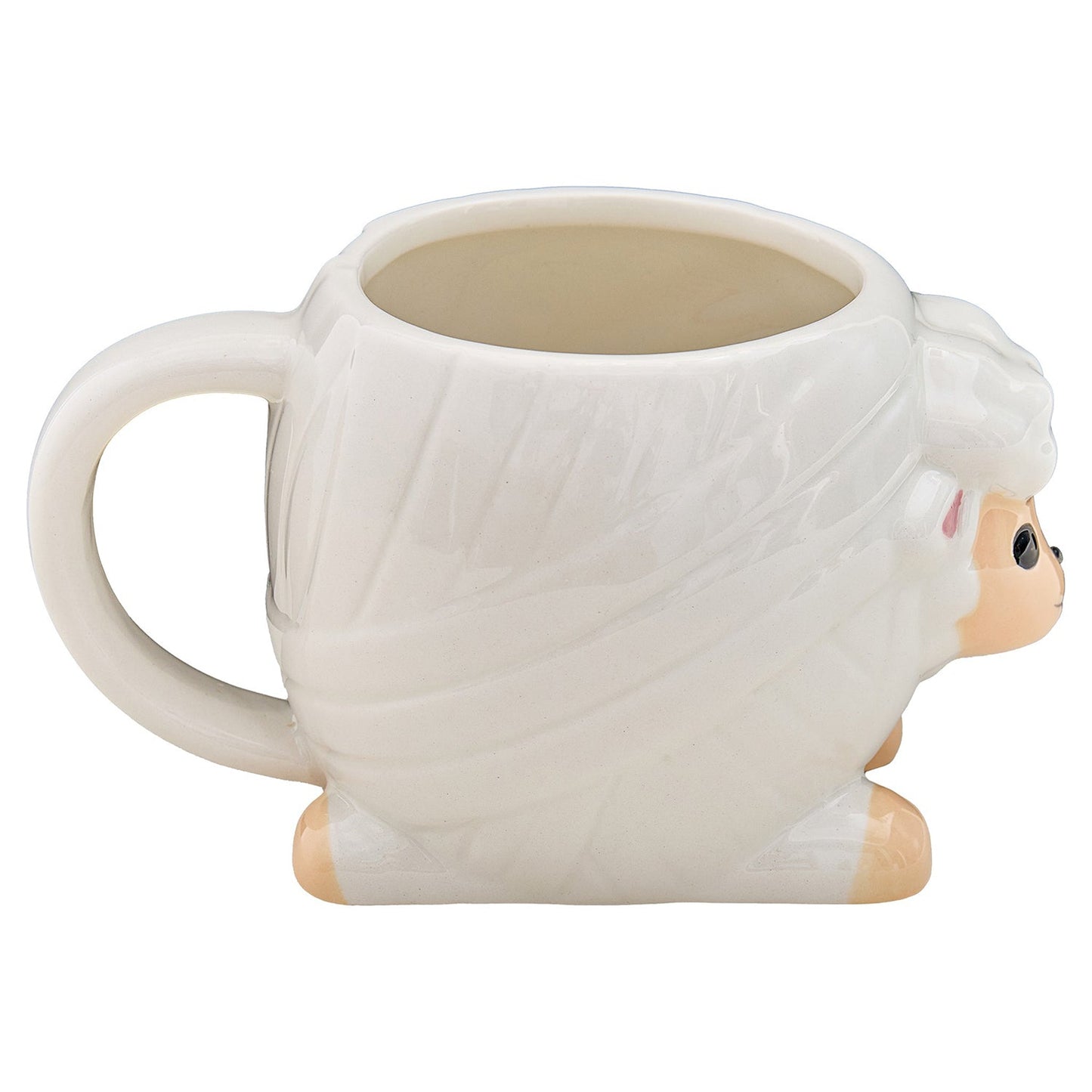Novelty Sheep Yarn Mug - 400ml Ceramic - Gift for Knitters & Crocheters - Home - Crafts