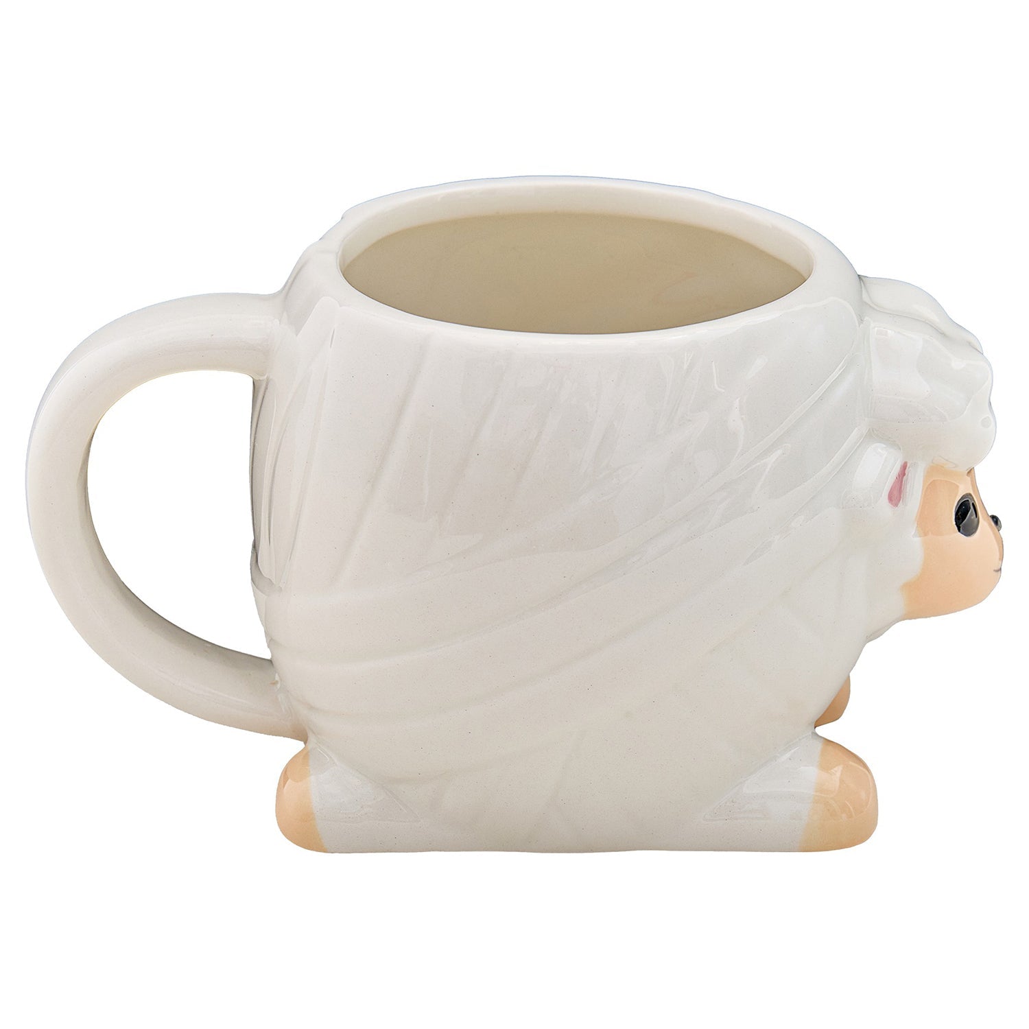 Novelty Sheep Yarn Mug - 400ml Ceramic - Gift for Knitters & Crocheters - Home - Crafts